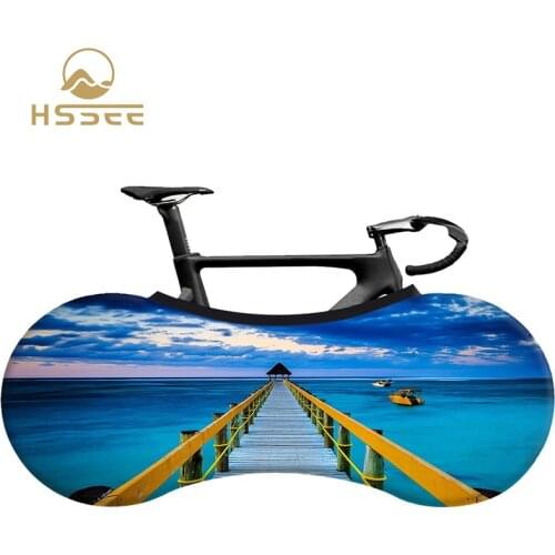 HSSEE fashion 26“-28” elastic bicycle cover environmental protection paint indoor bicycle dust cover road bike accessories