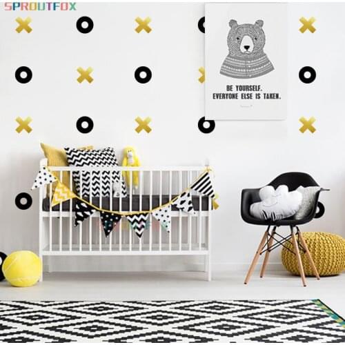 Baby Nursery Funny Cartoon "XO" Wall Sticker Color Wall Decal Children Room Removable Decorative Stickers For Kids Bedroom