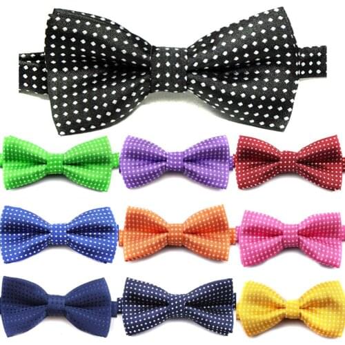 Children Formal Cotton Bow Tie Kids Classic Dot Bowties Colorful Butterfly Wedding Party Bowtie Tuxedo Ties