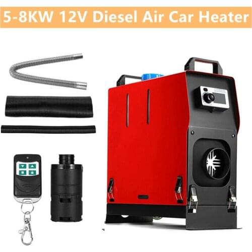 Diesel Air Car Heater 5-8KW 12V All In 1 Knob Switch For Truck Motorhome Boat Trailer Various Diesel Mechanical Vehicles Trucks