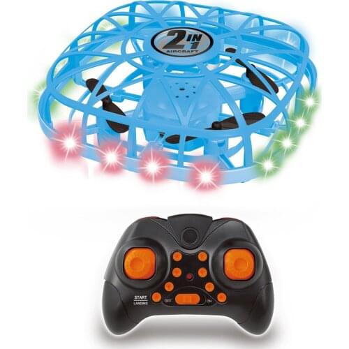 F14 2.4G RC Drone Hand Controlled Drone Hand Operated Drones Toys Sensing Ball Outdoor Aircraft 360 Rotating Flying Ball Drone