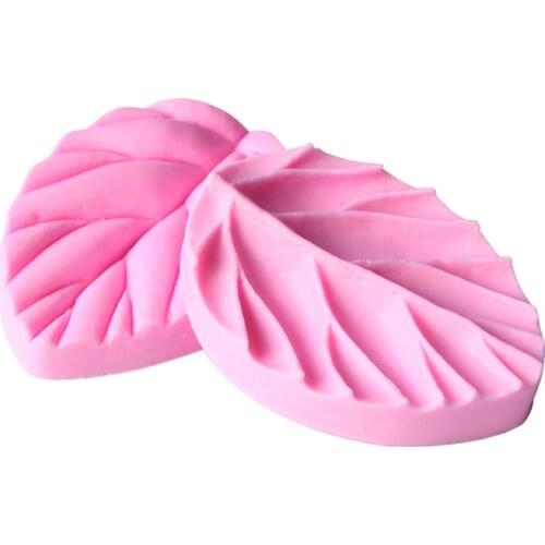 2PCS/Set Leaf Shape Silicone Cake Mold, Fondant Cake Tools,Candy ,Jelly, Chocolate,Cupcake Decorating Bakeware E477