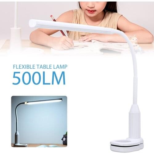 Flexible LED USB Table Lamp Makeup Manicure Desk Bed Neck Dimmable Mains For Student Reading Table Lamp