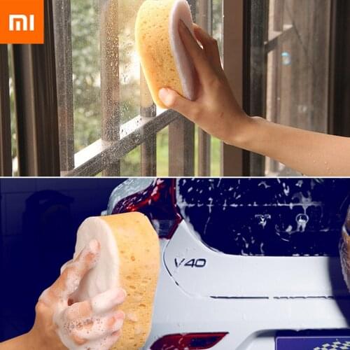 Xiaomi Sponges Scouring Pads 2pcs Square Shape Sponge Brush Tableware Glass Wash Dishes Sponge Kitchen Home Cleaning Tool
