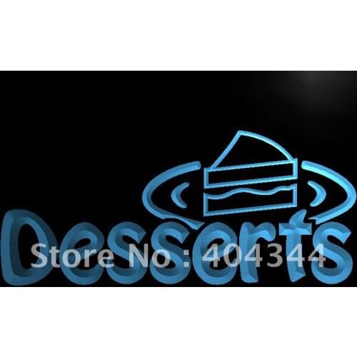 LB144- OPEN Desserts Cafe Display LED Neon Light Sign home decor crafts