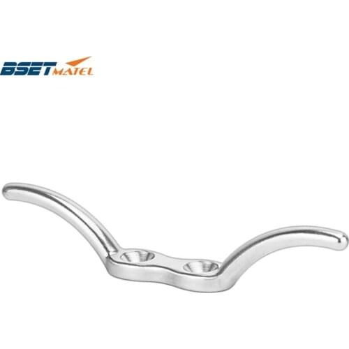 Marine Grade SS316 Flagpole Cleat Hook Fixed Hook Flag Rope Cleat Flag Halyard Boat Securing Tie Down DocksTarps Awnings