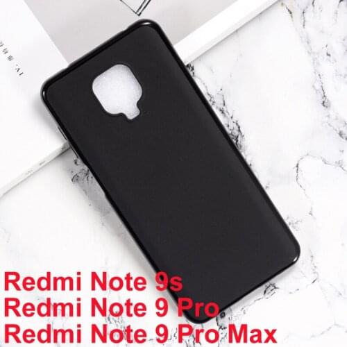 For Xiaomi Redmi Note 9s Silicon Case Soft TPU Mobile Phone Back Cover For Redmi Note 9 Pro Max Funda Case Protector Coque 6.67"