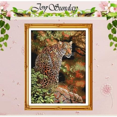 Cheetah (2) Patterns Counted Cross Stitch 11CT 14CT Cross Stitch Sets Wholesale Animals Cross-stitch Kits Embroidery Needlework