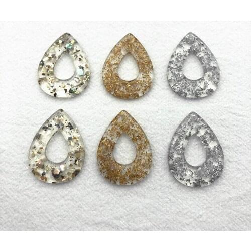 New arrival! 35x26mm 30pcs Acrylic Drop-shape Charm for earrings,Earring parts,jewelry findings