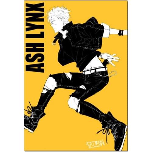 New Arrival Banana Fish Anime Canvas Painting Poster Home Decor Cloth Fabric Wall Art Poster for Living Room 27x40cm,30x45cm