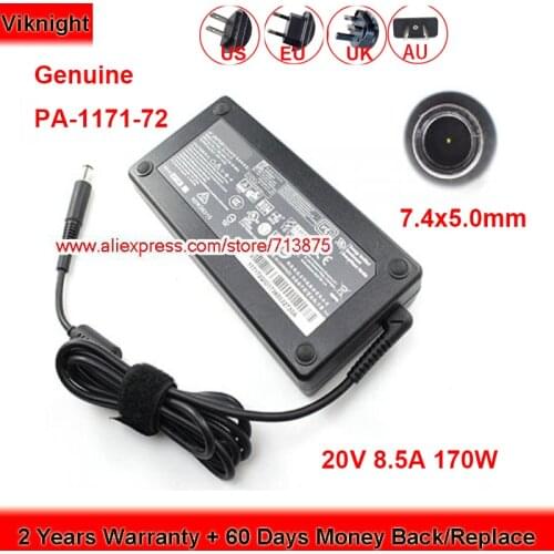 Genuine PA-1171-72 170W Charger for LITEON 20V 8.5A with Plug Size 7.4 x 5.0mm Power Supply
