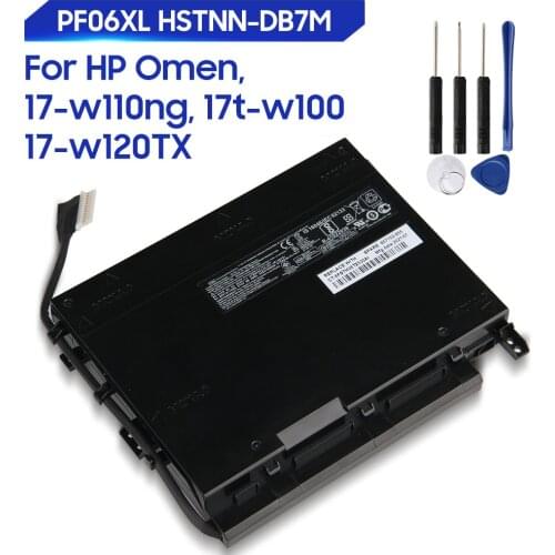 Original Replacement Battery For HP Omen 17-W110NG 17-W119TX 17T-W100 17-W120TX 853294-850 PF06XL HSTNN-DB7M Genuine 8300mAh