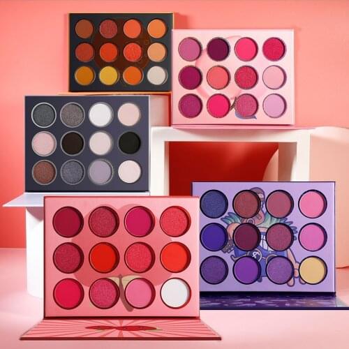 Fruit Series 12-Colors Eyeshadow Palette Private Label Pearl Shimmer Silver Eye Shadow Pallete Glitter High Pigment Easy To Wear