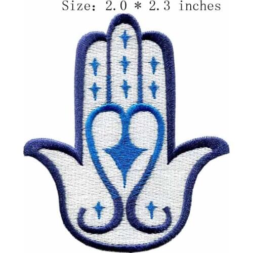 Heart in the hand 2.0"wide embroidery patch for iron applique/applique fo/jacket for motorcycle