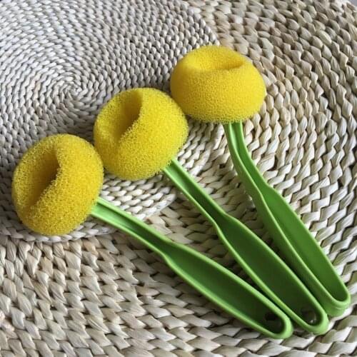 Kitchen Cleaning Brush Loofah Cotton Washing Dish Bowl Detachable Sponge Kitchen Pot Cleaner Washing Tool