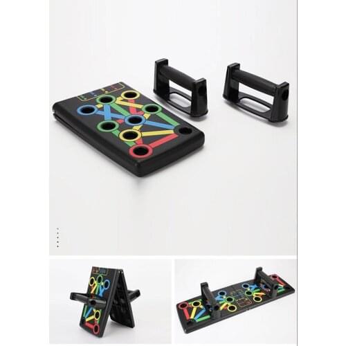 Folding Push Up Board Stand Fitness Workout Triceps Chest Muscle Trainer Rack