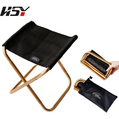 Quality Outdoor Foldable Fishing Chair Ultra Light Weight Portable Folding Camping Aluminum Alloy Picnic Fishing Chair with Bag