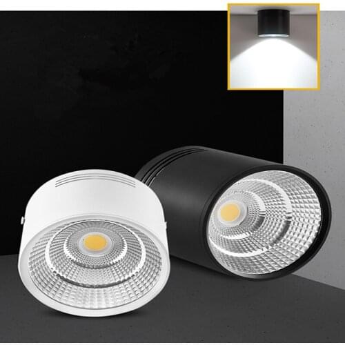 LED Downlights 7W 10W 20W 30W Surface Mounted Ceiling Lamps Spot Light AC85-265V Surface Mounted Down Light 3000K 4000K 6000K