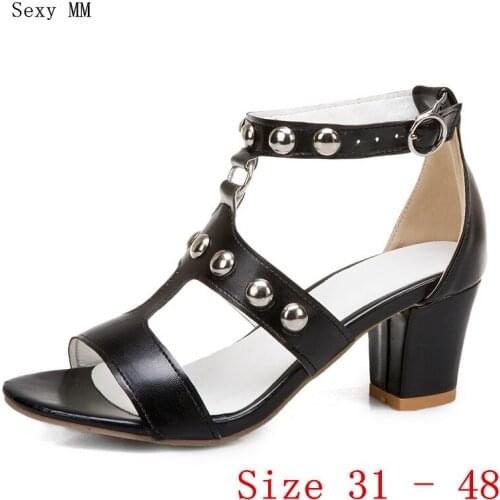 Women High Heel Sandals Shoes Woman High Heels Gladiator Sandals Pumps Small Plus Size 31 32 33 - 40 41 42 43 44 45 46 47 48