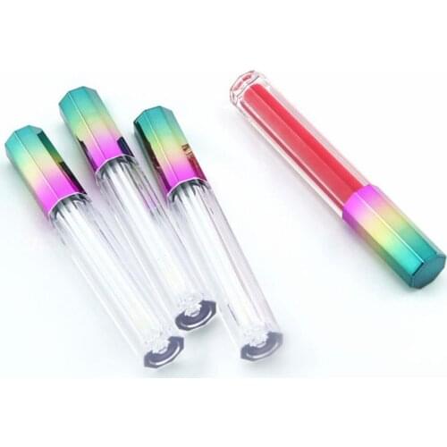 1pcs 3ML Empty Lipstick Tube Octagonal 3 Color Gradient Cap Lip Gloss Tube DIY Cosmetic Container Makeup Tool New 2020