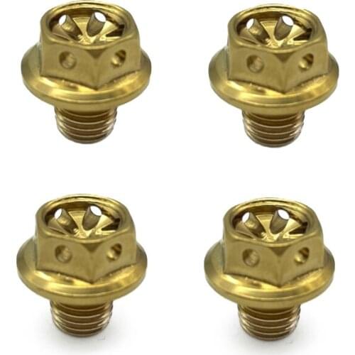 4PCS Universal M10 Mirror Blanking Plugs Screw Bolt for Yamaha XMAX Aerox Nmax or Other Bikes