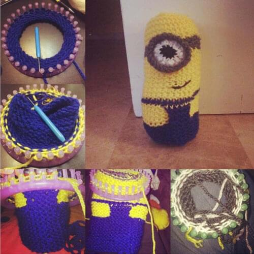 4 Size Colorful Knitting Machine Knitting Loom Set Round Circle Hat Knitter Wool Yarn Needles Hook Sewing Tools for Hats Scarves