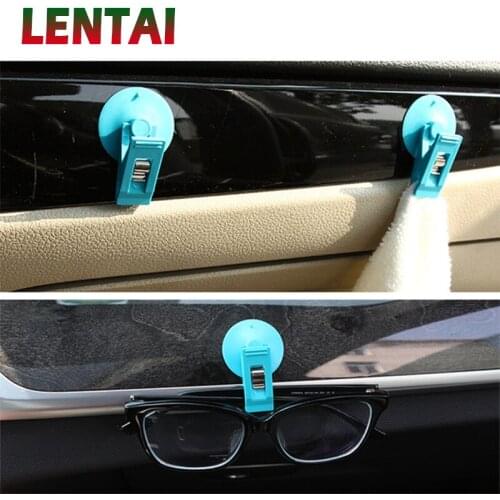 LENTAI For Hyundai solaris i30 tucson 2017 ix35 accent Mazda 3 6 cx-5 Abarth Chery Auto Car Sunglasses Holder Sunshade Fasteners