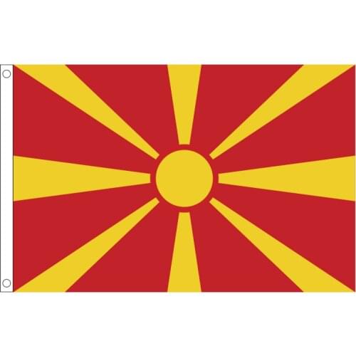 Free shipping xvggdg Macedonia flag Banner 90*150cm Hanging Macedonia National flag