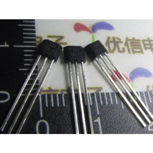 Free shipping with tracking 100pcs OH137 Hall Effect Sensor for Highly Sensitive Instruments TO-92S