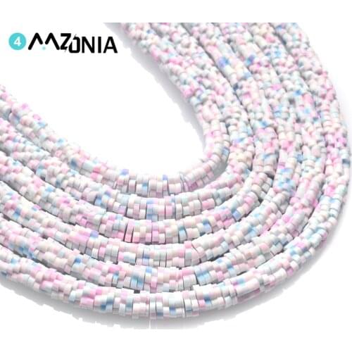 330pcs/string 5mm Polymer Clay Spacer Beads Flower Shape Boho Slice Beads For Jewelry Diy Making Bracelet Necklacee Wholesale