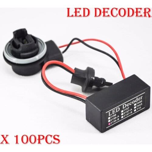DHL 100PCS 1156 1157 3156 3157 7440 7443 LED Bulbs Error Free Canbus Canceler Adapter Decoder Turn Brake Anti-Hyper Flash Blink