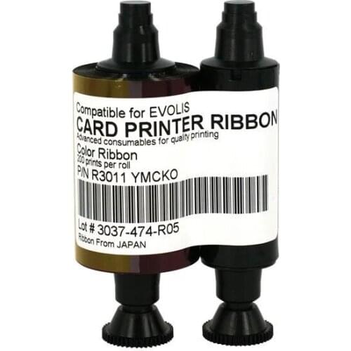 The EVOLIS R3011 Ymcko Compatible 5 Panel Color Band 200 is Pebble3 Pebble4 Dualys Print