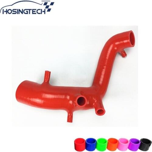 HOSINGTECH-for VW Golf MK4 1.8T / Bora 1.8T /Bettle 1.8T silicone induction air intake pipe hose red