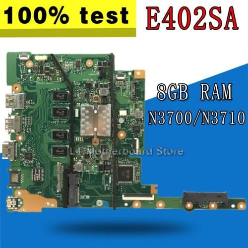 E402SA motherboard For Asus E402SA E502SA E402S E502S E402 E502 laptop motherboard 8G/N3700/N3710 E402SA mainboard test 100% ok