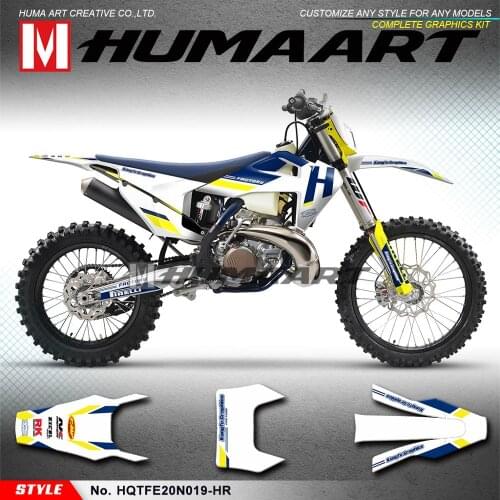 HUMAART Off Road Graphics Waterproof Heatproof Sticker Kit for Husqvarna TE150i TE250i TE300i FE250 FE350 FE450 FE501 2020 2021