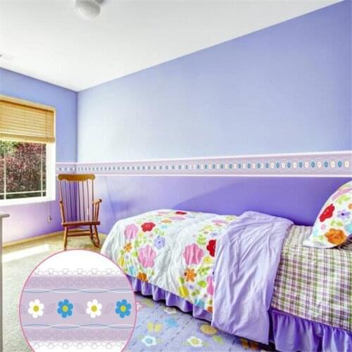 Kitchen Bathroom Wall Sticker Pvc Blue And White Flower Pattern Porch Waist Line Wall Sticker Kitchen Sink Wall Sticker