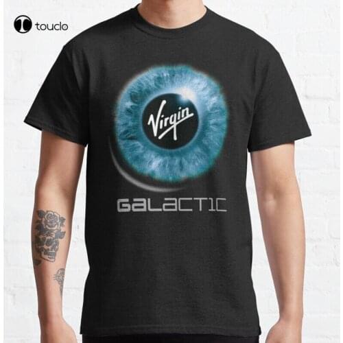 New Virgin Galactic Logo Classic T-Shirt Cotton Tee Shirt S-5XL
