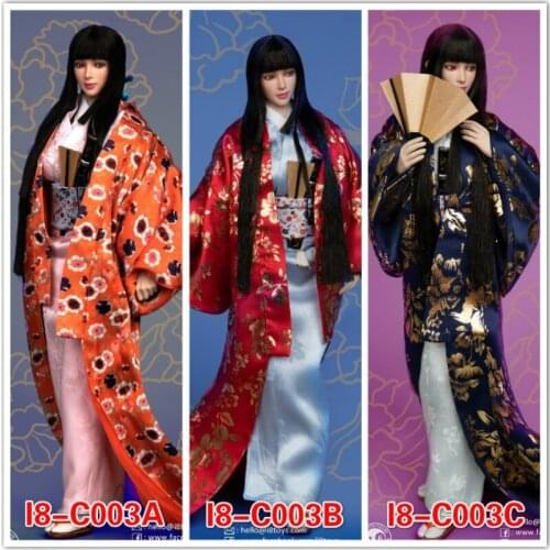 NEW I8TOYS 1/6 Japan Nohime Kimono Clothing Set I8-C003 for 12inch Action Figure DIY