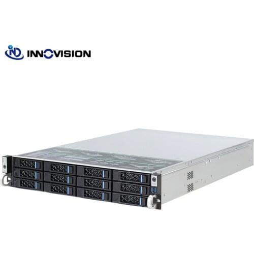 Optimized 2u 12bays hot swap server case L=650mm huge storage hotplug chassis with backplane for cloud/NVR/NAS/IPFS
