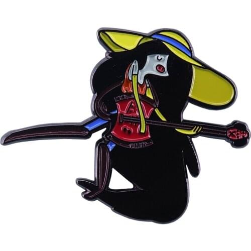 Adventure Time Enamel Pin Marceline the Vampire Brooch fun-loving queen princess and musician Badge bass time collections