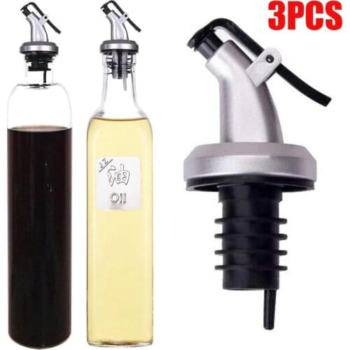 Olive Oil Sprayer Drip Wine Pourers Liquor Dispenser Leak-proof Nozzle ABS Lock Sauce Boat Bottle Stopper Bar Kitchen BBQ Tool