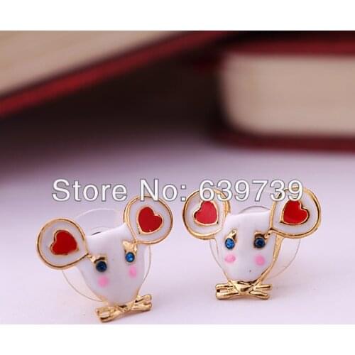 Bulk Price Red Stone Setting Earring