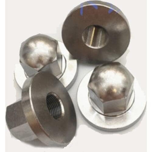 1pcs M27*1.5mm hexagonal half round head right left hand lock nut 304 stainless steel