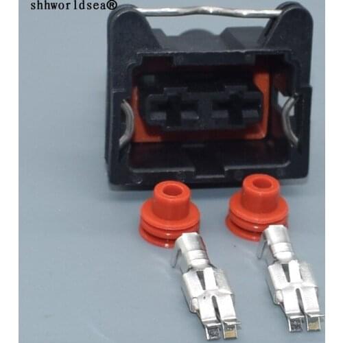 Shhworldsea 2pin auto socket 6.3mm DJ70252C-6.3-21