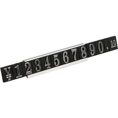 Stand Big Adjustable Indicator Pricing Combined Kit Price Cube Numeral Gold Mini Metal