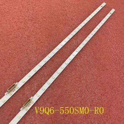 2pcs/set LED bar For Samsung UN55RU8000 UN55RU8000F UN55RU800DF QN55Q60RAG QN55Q60 BN61-16156A V9Q6-550SM0-R0 BN96-48109A