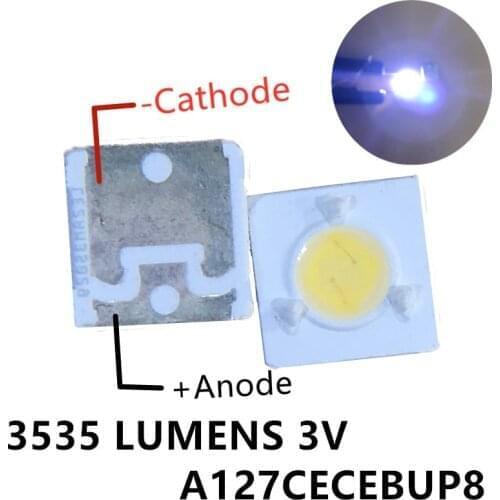 1000pcs lumens lg innotek samsung wooree led diode 3535 3537 High Power 1W 3V Cool white For LED LCD TV Backlight Lamp beads 3D