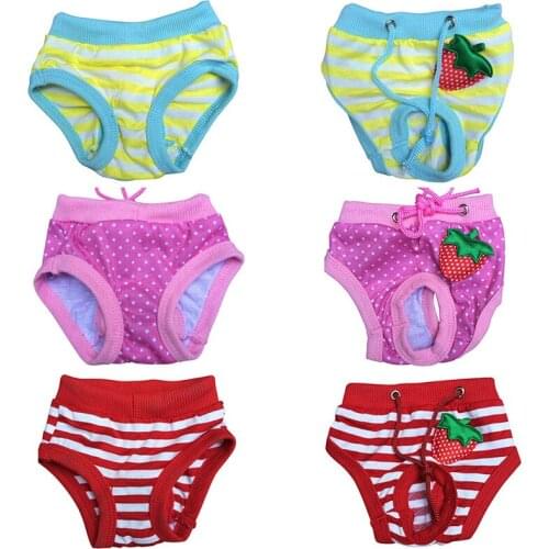 Pet Sanitary Physiological Pants Dog Diaper Washable Female Dog Shorts Panties Menstruation Underwear Pets Briefs Product Sypply