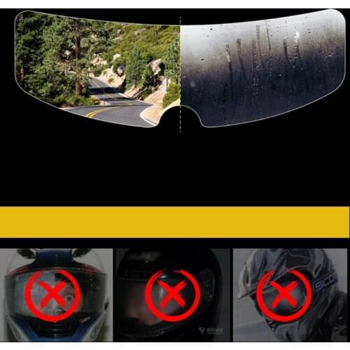Motorcycle Helemet Anti-fog Film Rainproof Sticker Safety Cycling Film Equipment Helmet Visor Waterproof Film