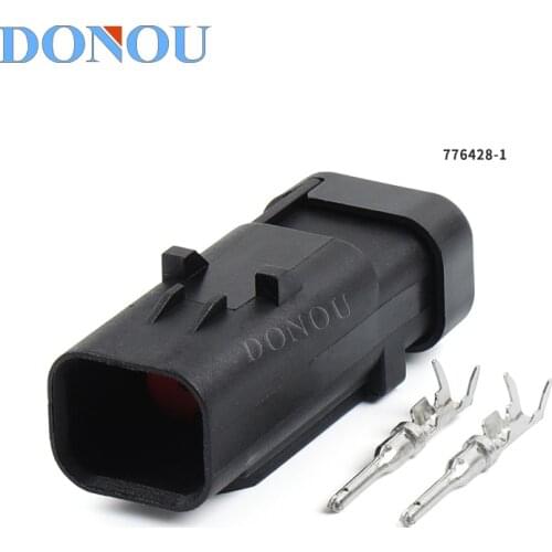 1set DEUTSCH TE Type 2P Automotive Waterproof Connector Battery Valve Sensor Plug Terminal Male Head 776428-1